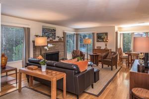 Living Room with Fireplace and HDTV