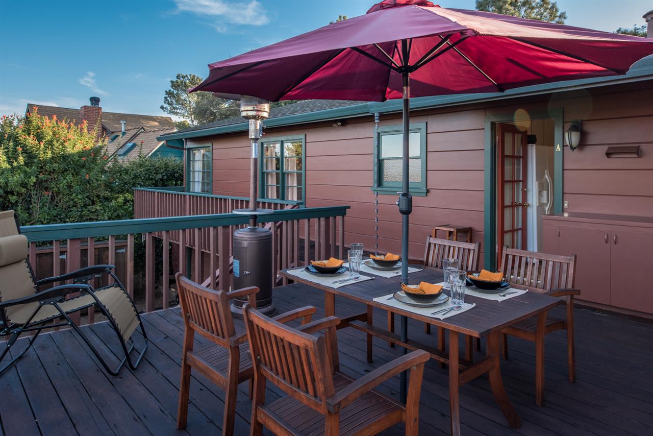 Outdoor Deck has a Heater