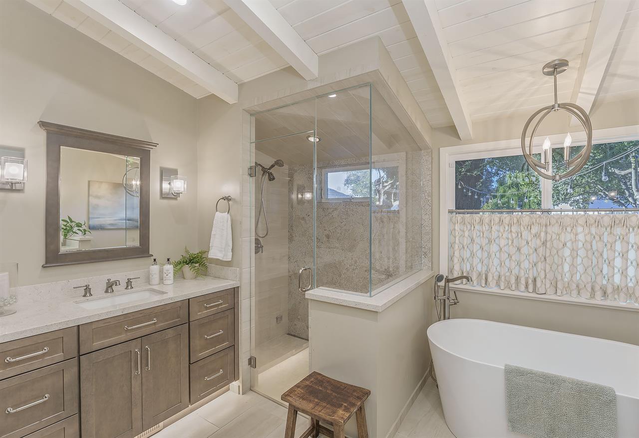 Bathroom 1  En Suite, Steam Shower, Deep Tub, Two Sinks