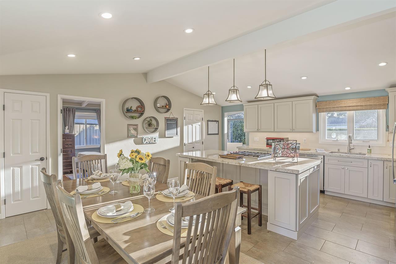 Dining Area Next to the Kitchen Seats Six
