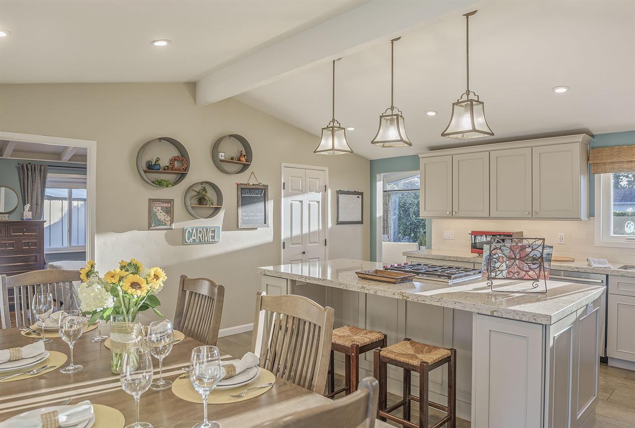 Dining Area Next to the Kitchen Seats Six