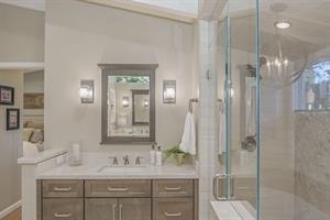 Bathroom 1  En Suite, Steam Shower, Deep Tub, Two Vanities