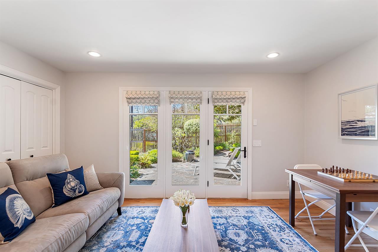 Family Room Opens to a Courtyard Patio