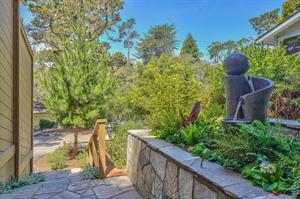 Carmel Delight  Front Entry with Water Feature