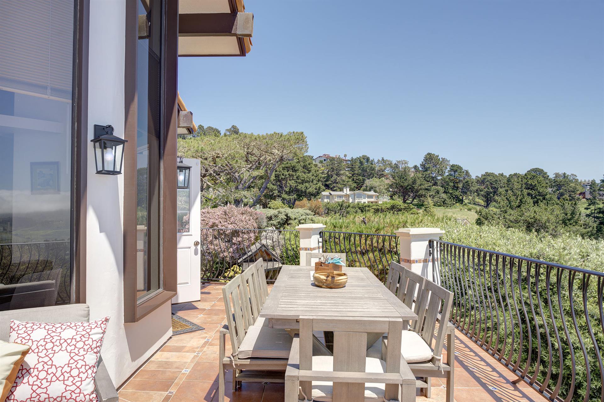 Upper Deck, Dining Area, Outdoor Sofa and Fire Pit, Ocean View
