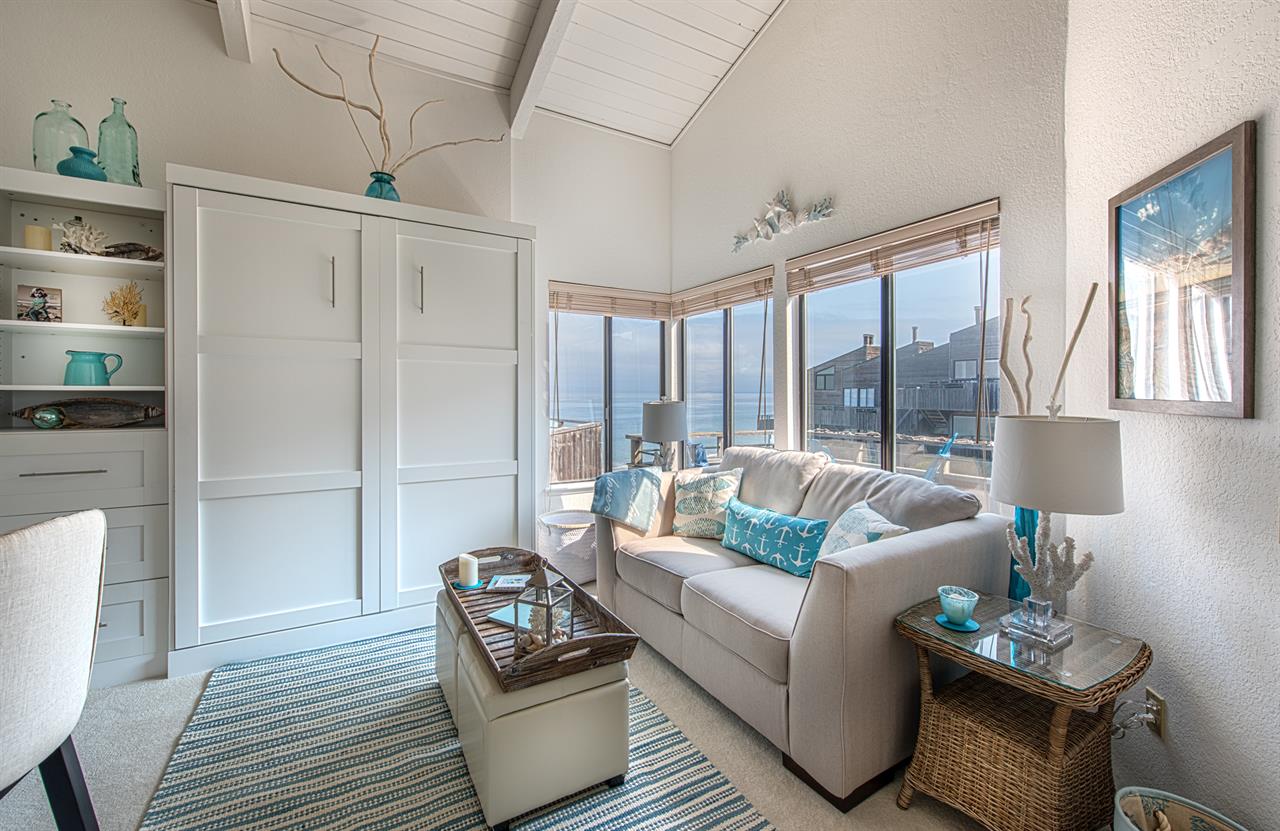 Living Room has an Ocean View