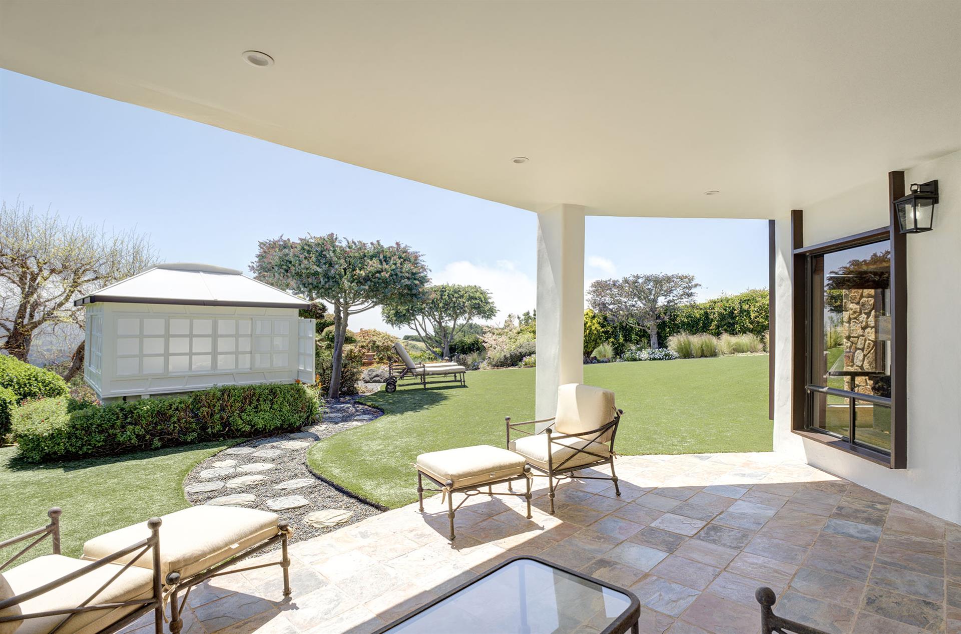 Patio and Enclosed Hot Tub Near Bedroom 3 and Family Room