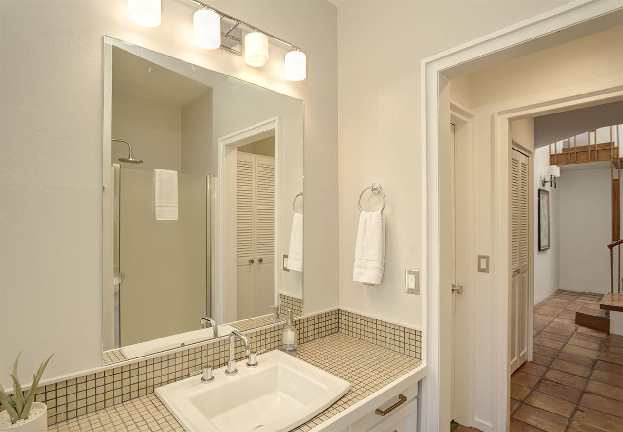 Downstairs Hall Bath with a Shower