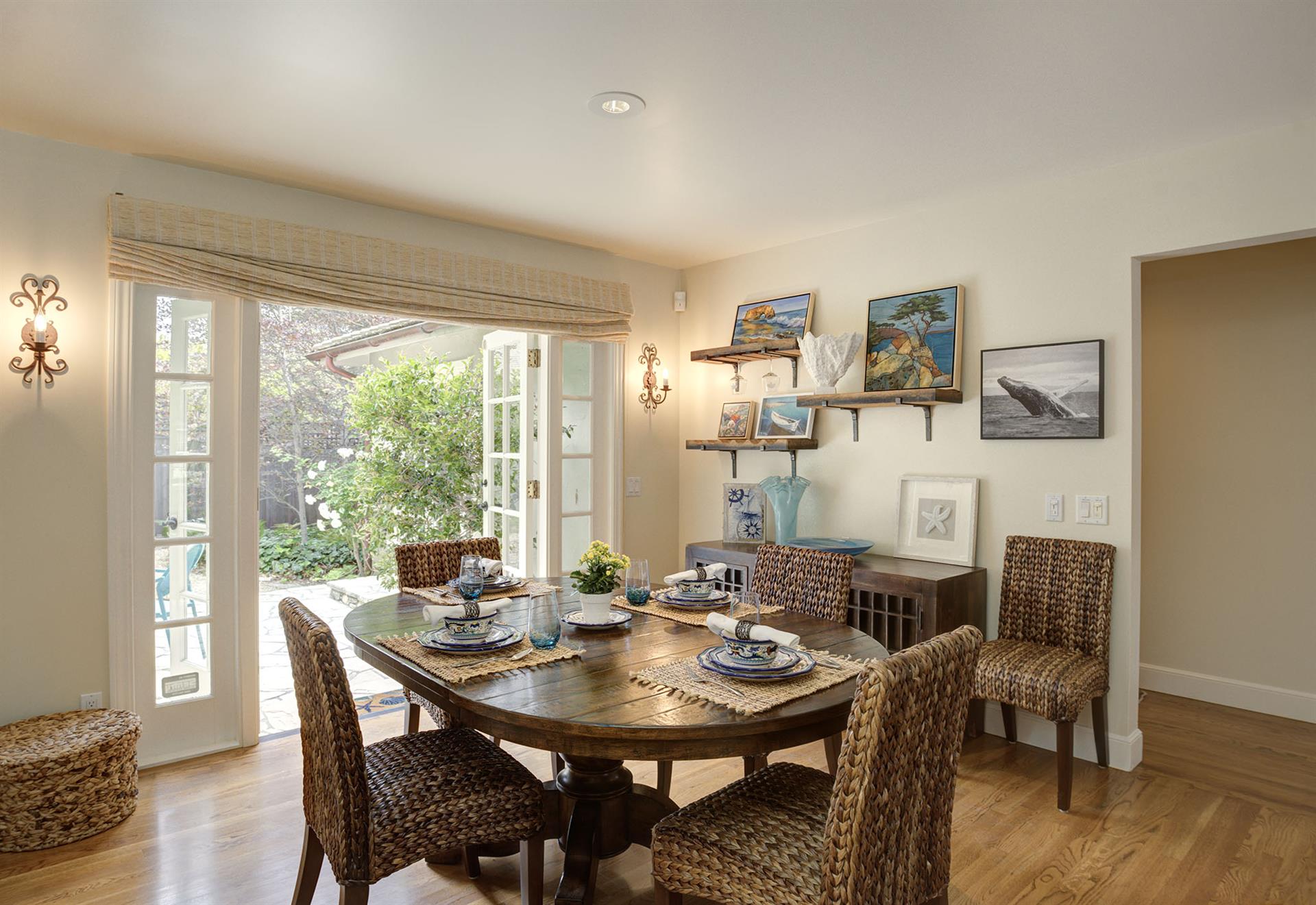 Dining Area Opens to the Back Patio