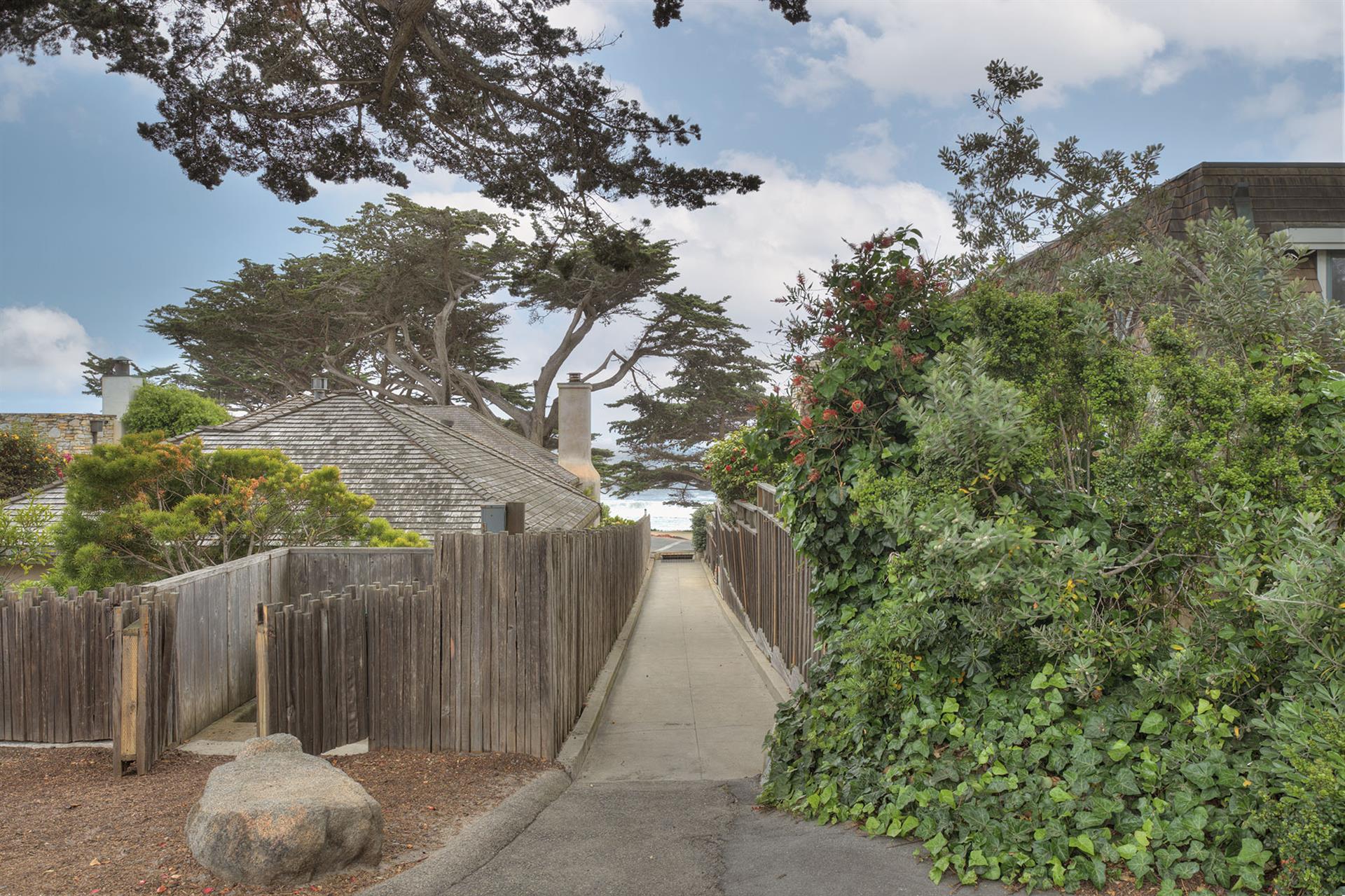 Walkway to Carmel Beach Near the Home