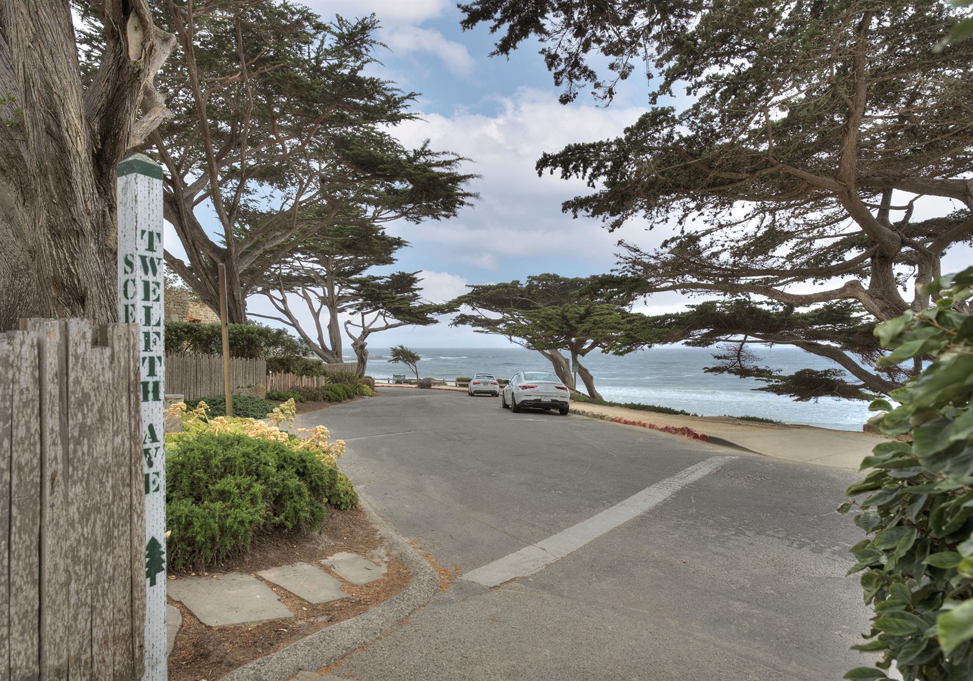 Walkway to Carmel Beach Near the Home