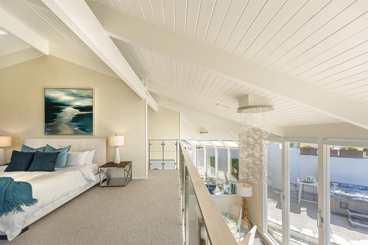 Bedroom 1  King, Gas Fireplace, En Suite with Shower