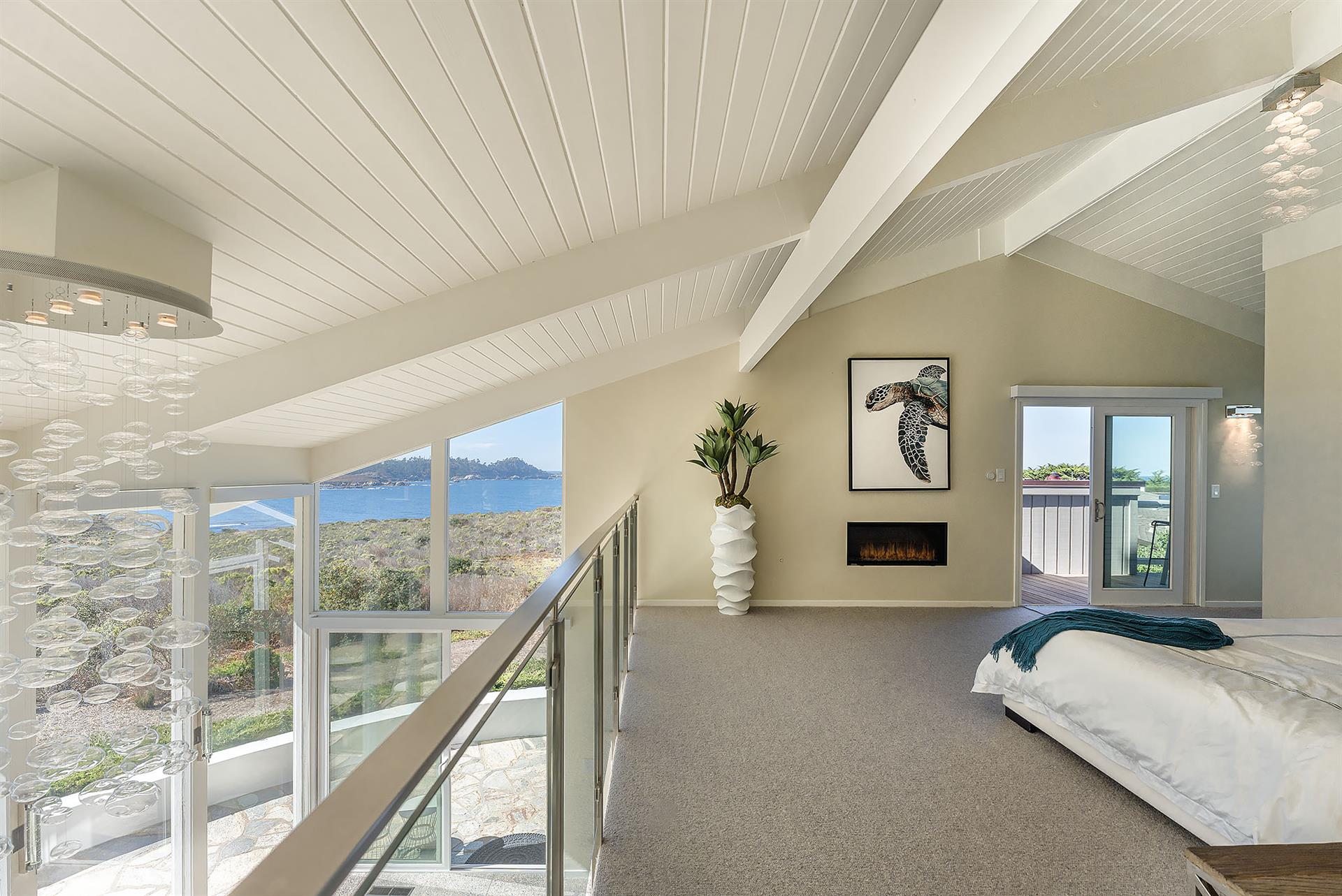 Bedroom 1  King, Gas Fireplace, En Suite with Shower