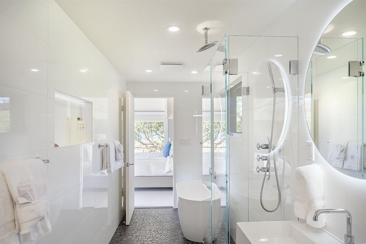 Downstairs Jack and Jill Bath, Tub, Separate Shower