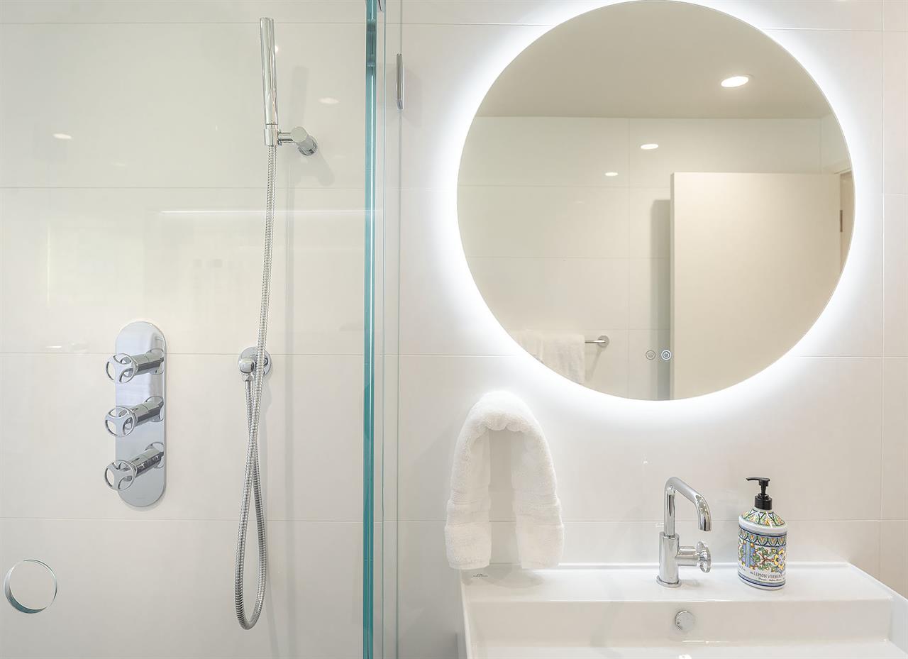 Downstairs Jack and Jill Bath, Tub, Separate Shower