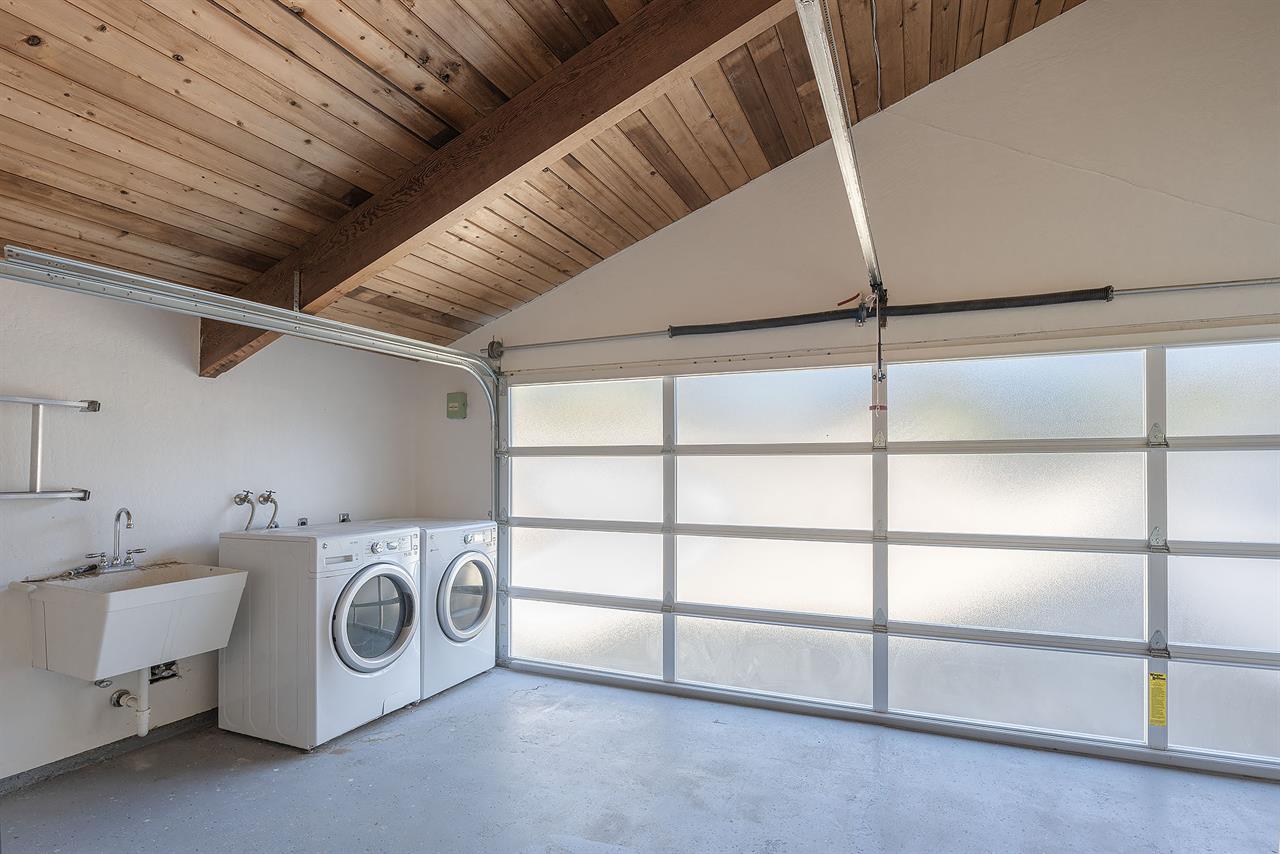 Washer and Dryer are in the Garage