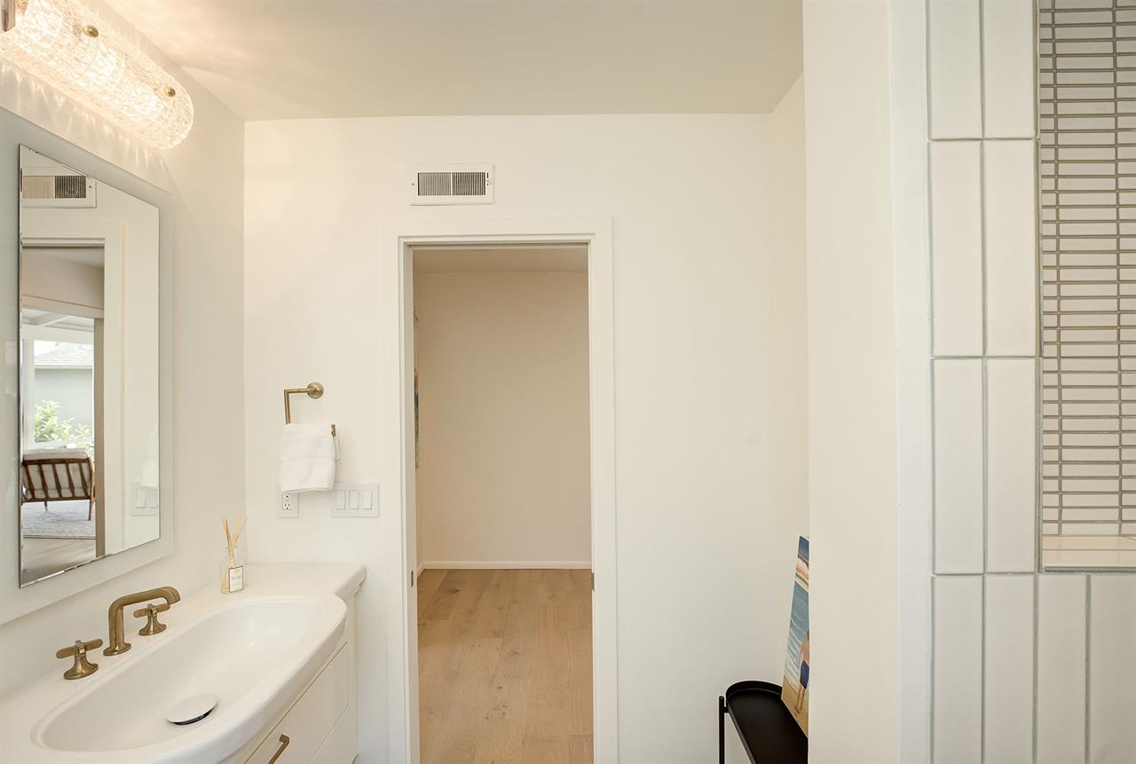 Hall Bathroom has a Shower