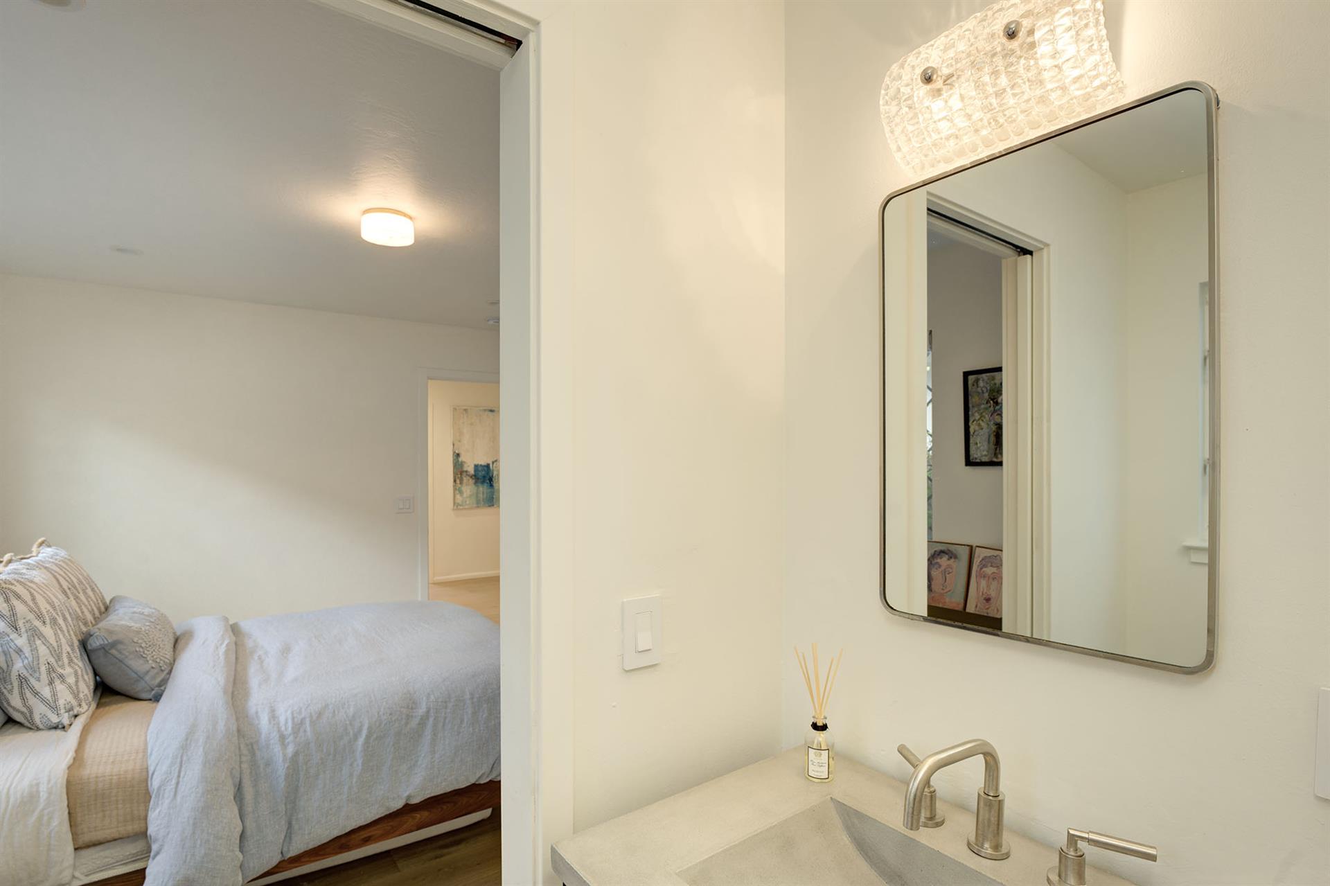 Hall Bathroom has a Shower