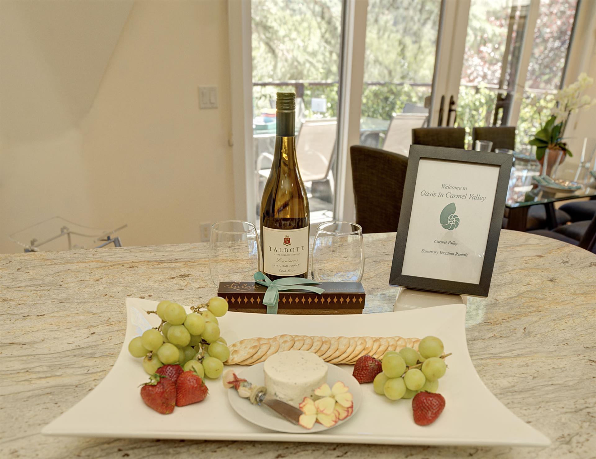 Wine and Cheese to Welcome You