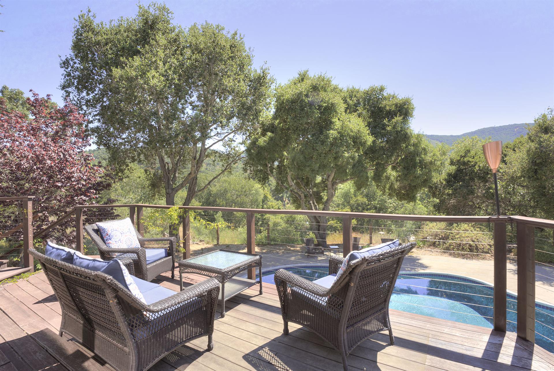 Private Backyard Pool with Mountain and Valley Views