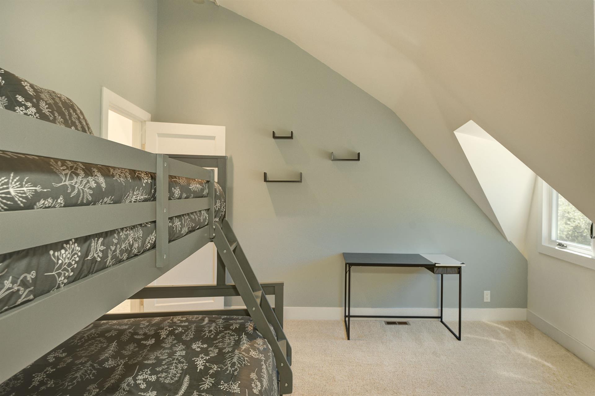Downstairs Bedroom 4  has Bunk Beds  Twin Upper, Full Lower