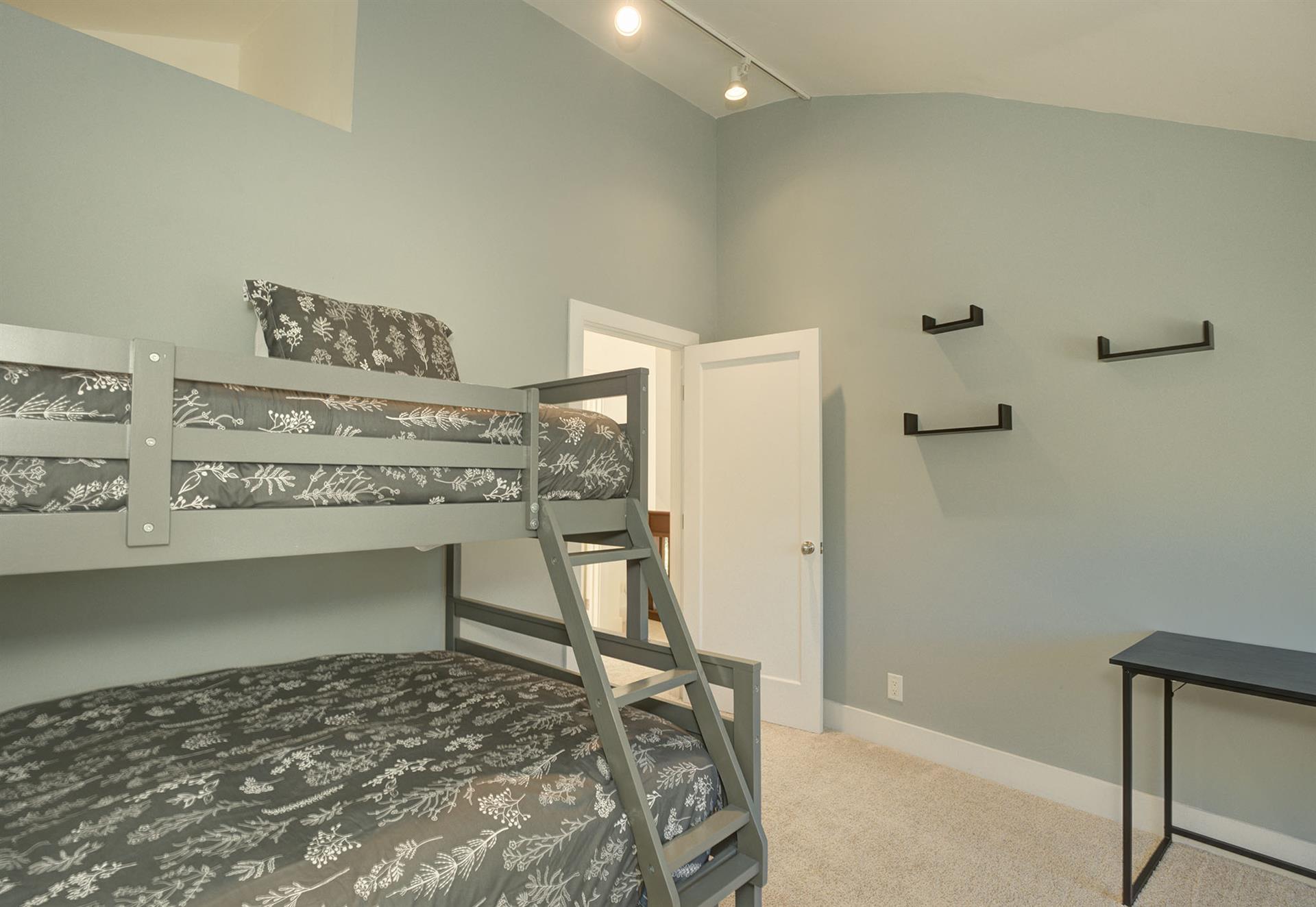 Downstairs Bedroom 4  has Bunk Beds  Twin Upper, Full Lower