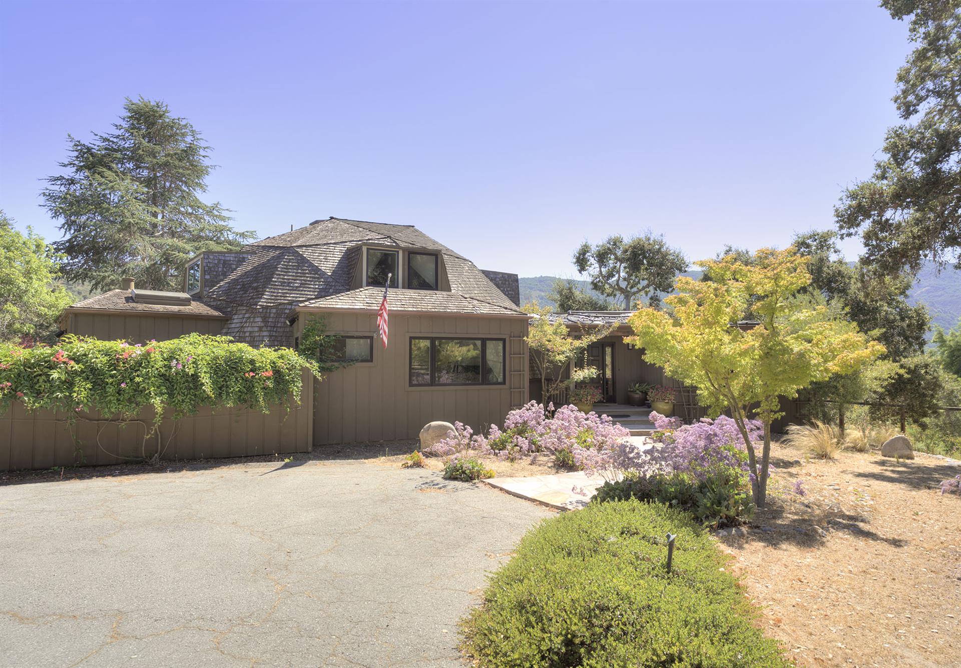 Geodesic Dome House Surrounded by Wonderful Landscaping