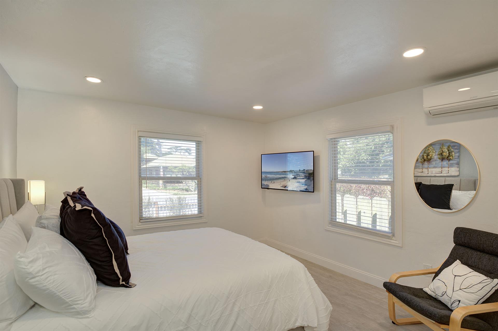 Bedroom with a Queen Bed and HDTV