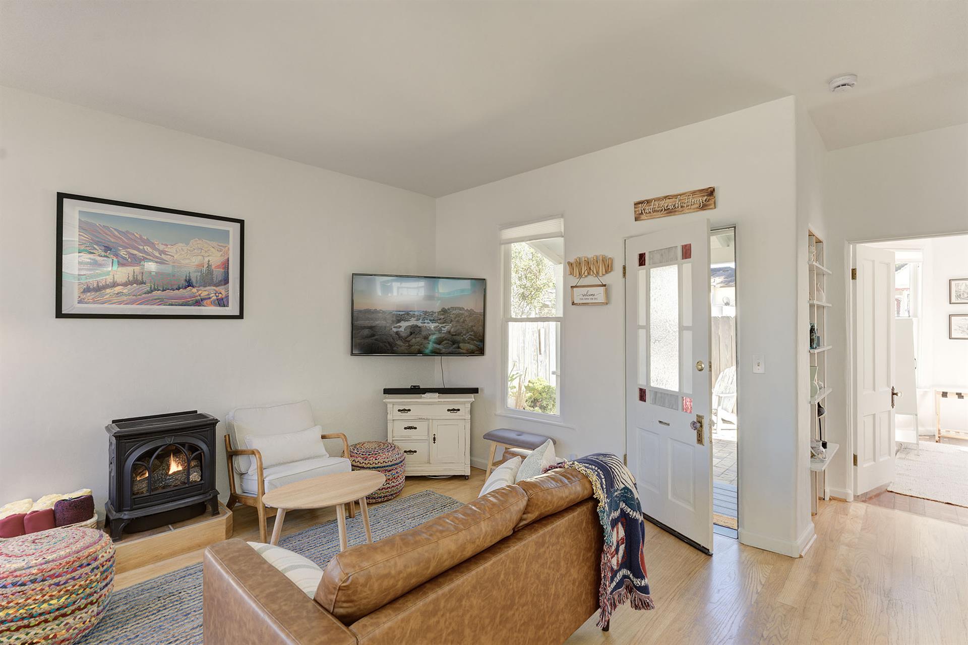 Living Room has a Gas Fireplace for those Cool Evenings