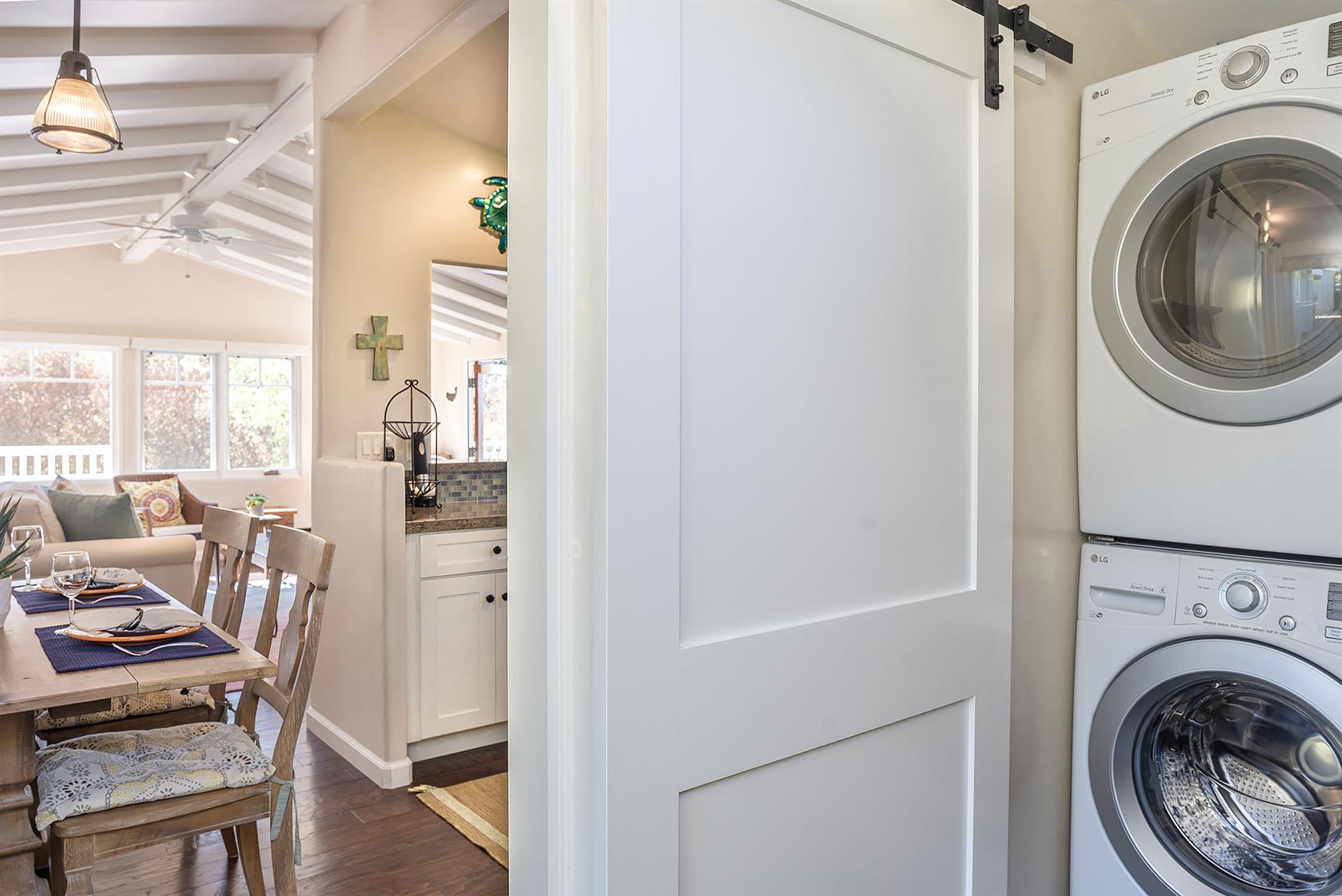 Laundry Area Next to the Kitchen