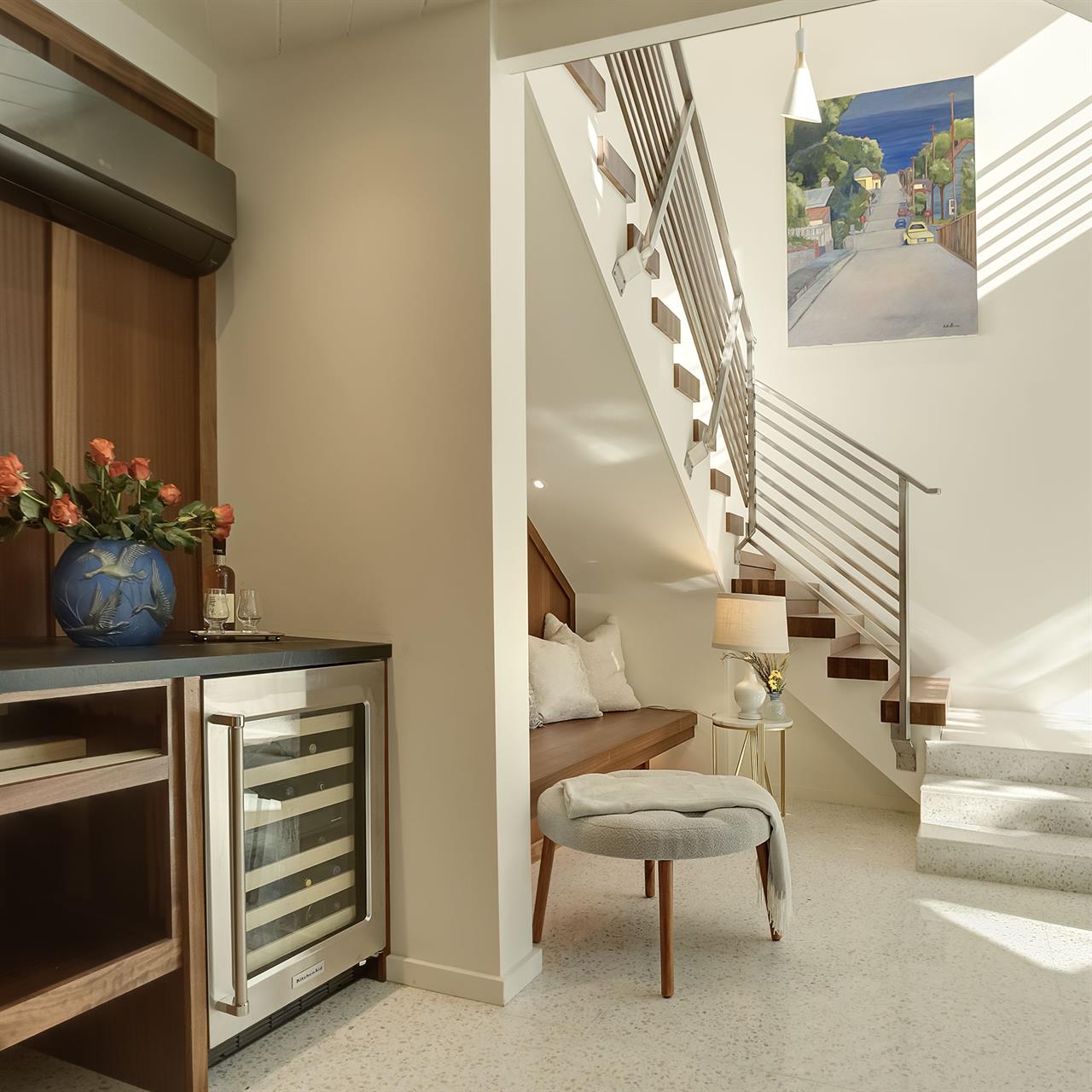 Stairway to the Second Floor Master Suite