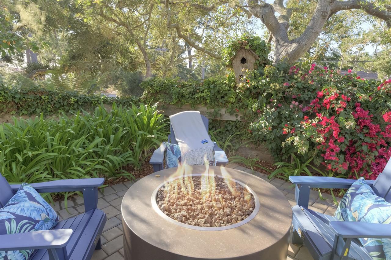 Outdoor Lounging Area with a FirePit