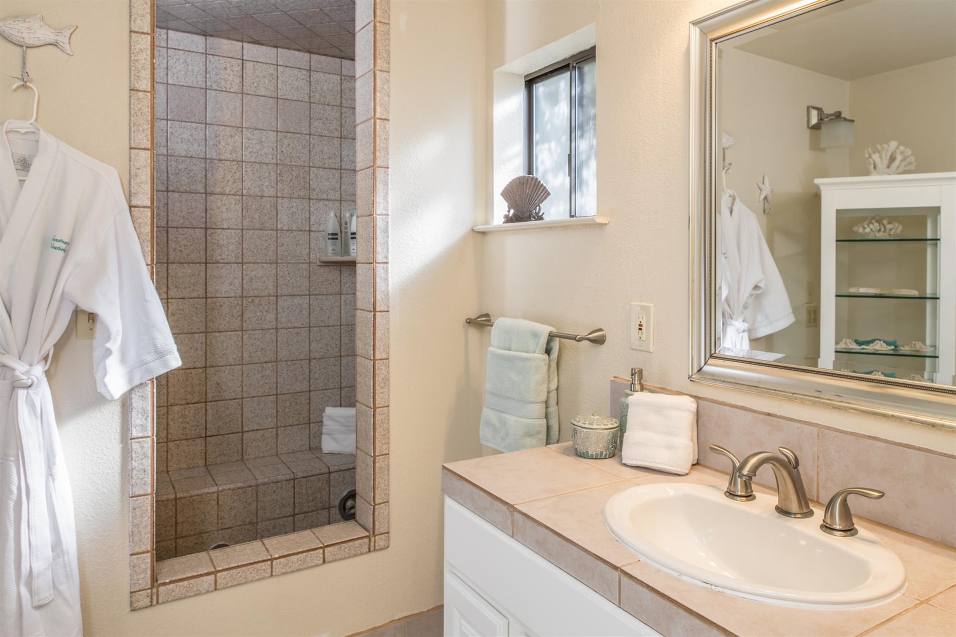 En Suite Bathroom with Shower and Shallow Sunken Tub