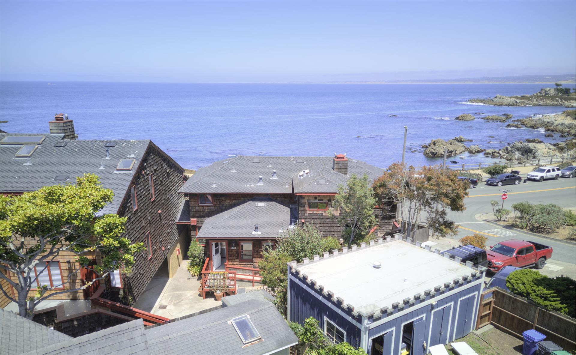 The Townhome is Just a Few Steps from the Bay