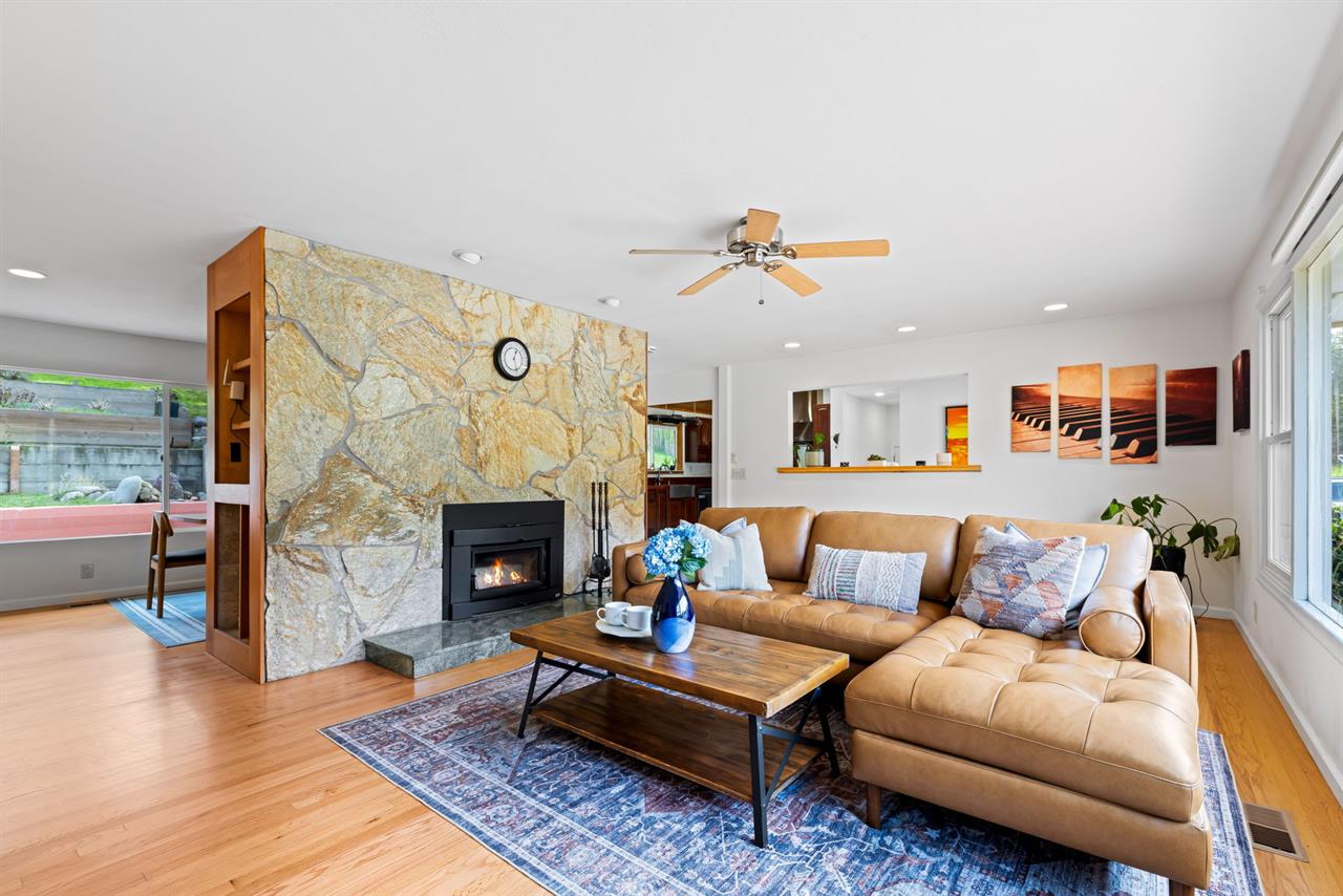 Living Room has a WoodBurning Fireplace will be unfurnished