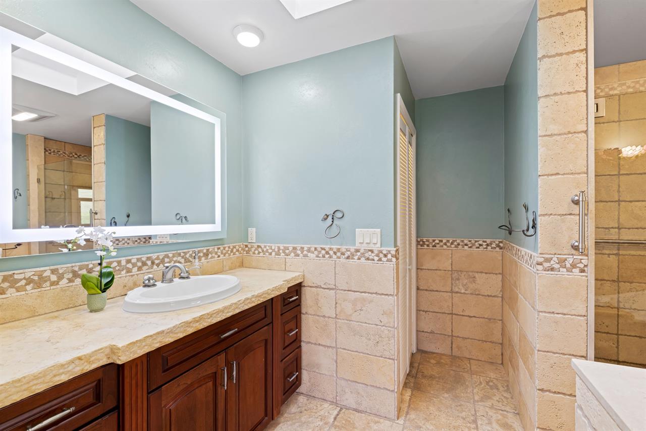 Bathroom 1  En Suite with Shower Separate Soaking Tub