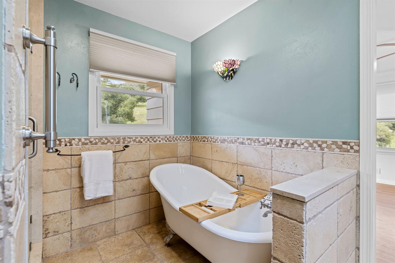 Bathroom 1  En Suite with Shower Separate Soaking Tub