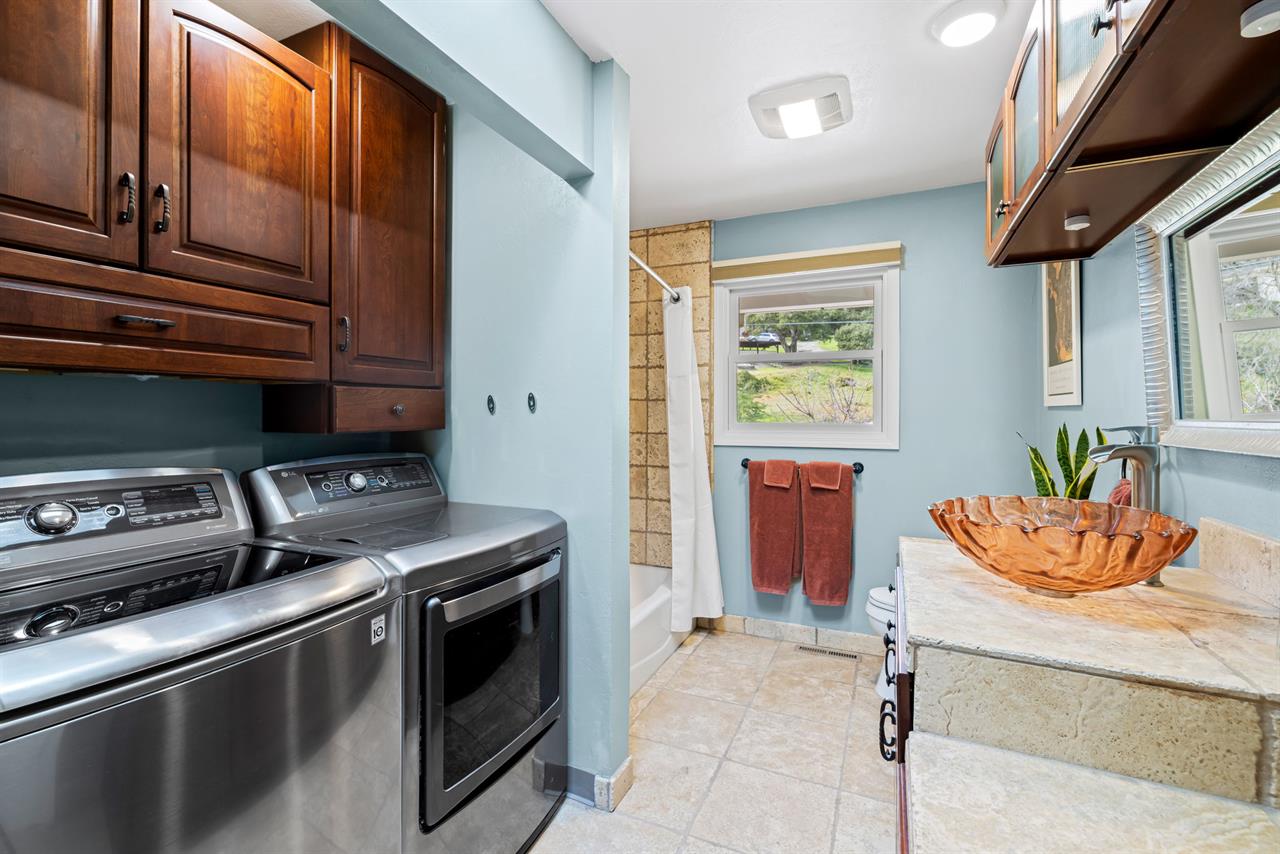 Bathroom 3  Shower Over Tub Combo  Washer Dryer