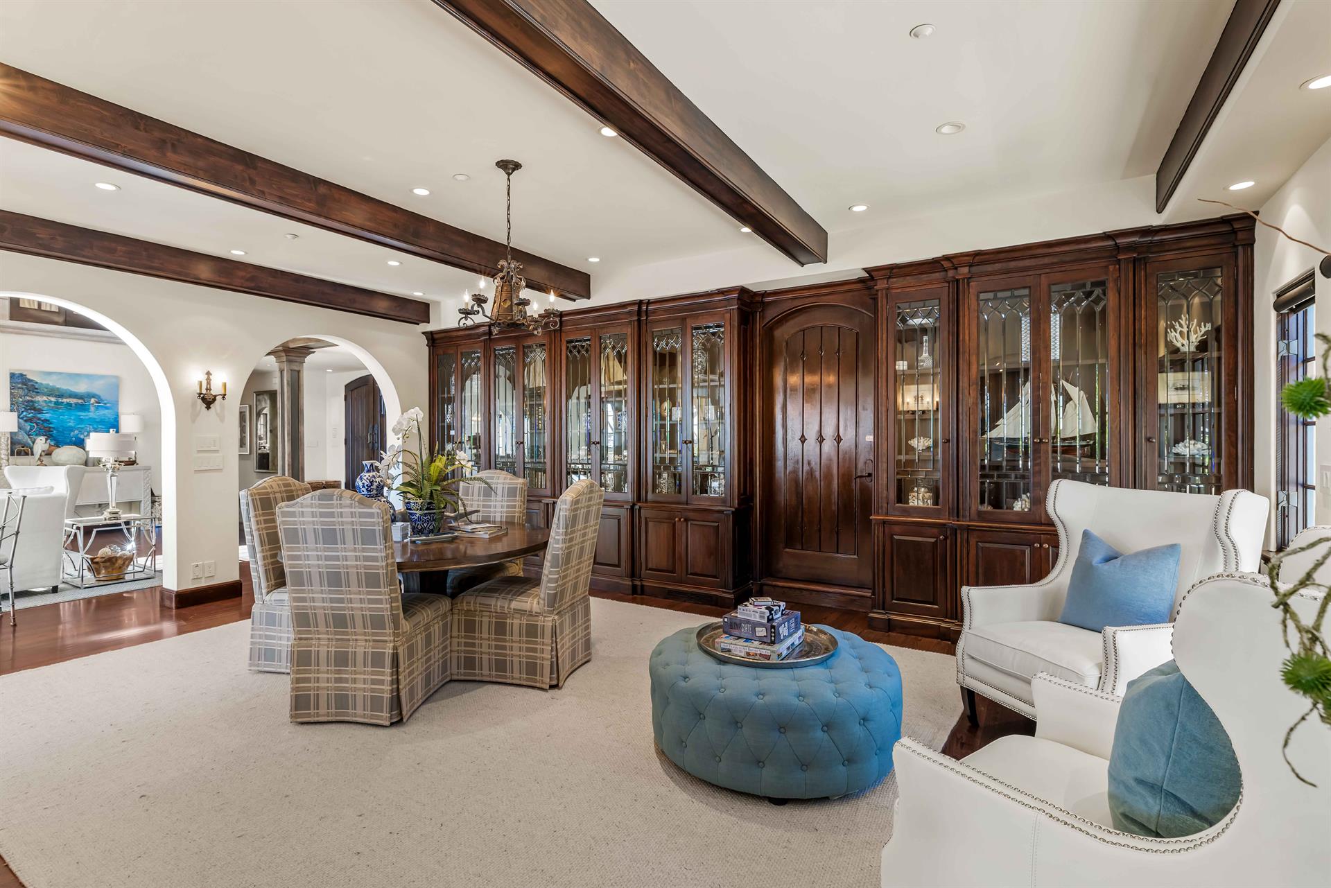 Family Room Near the Living Room, Game Table, Piano