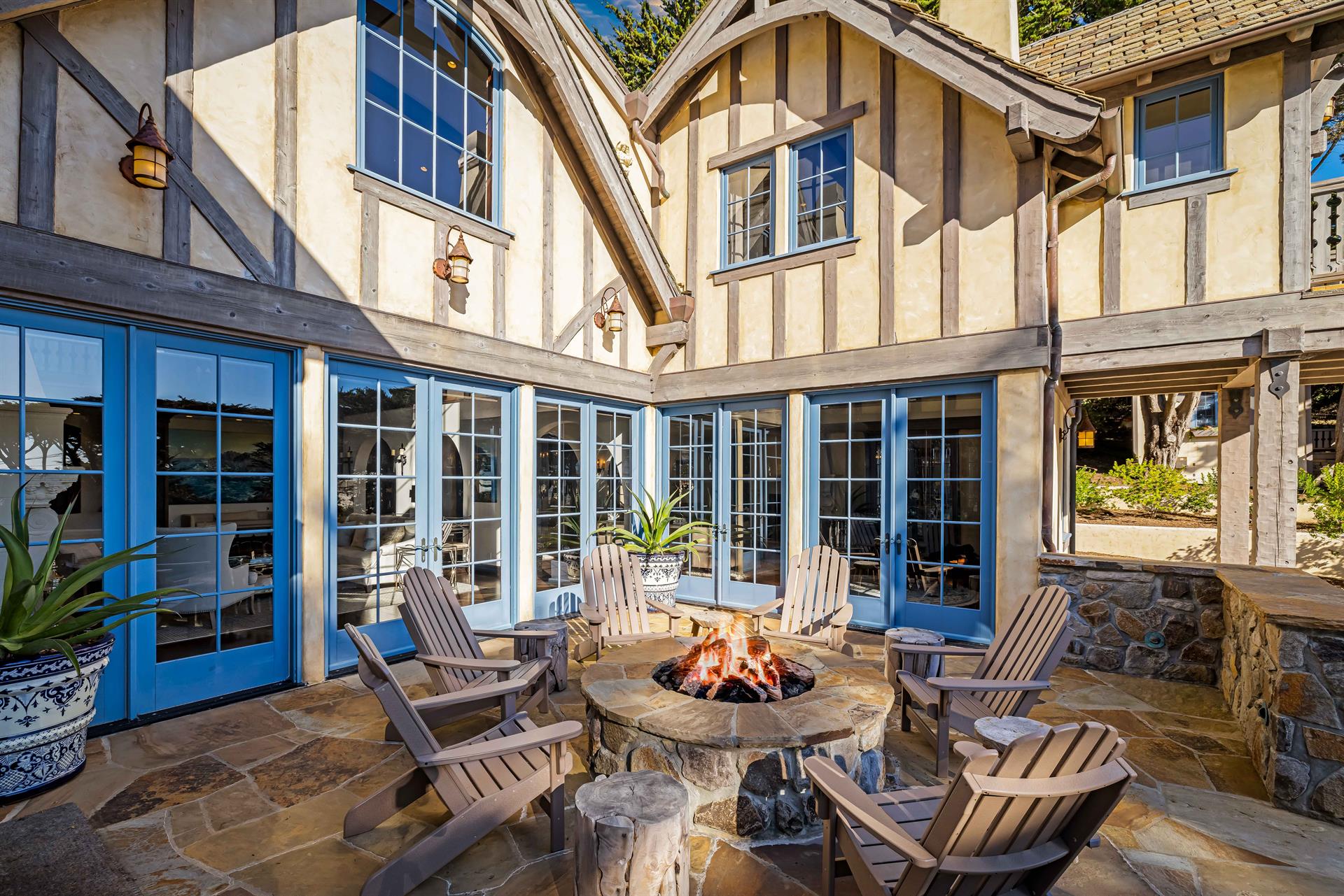 Seating Around the Gas Fire Pit