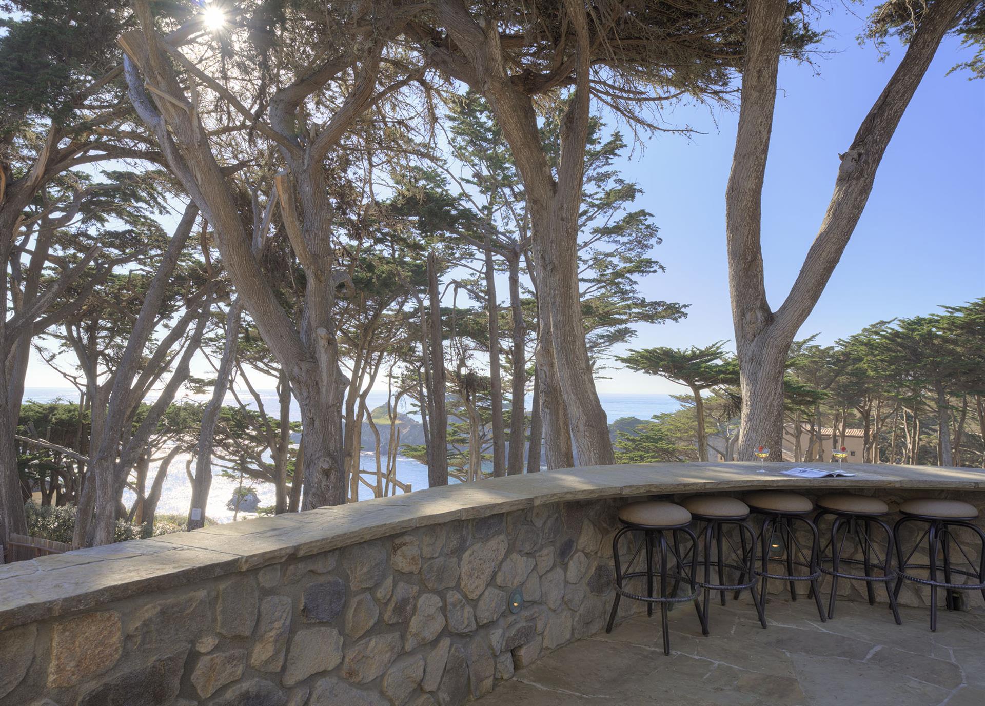 Serene Ocean Views of the Cove Below