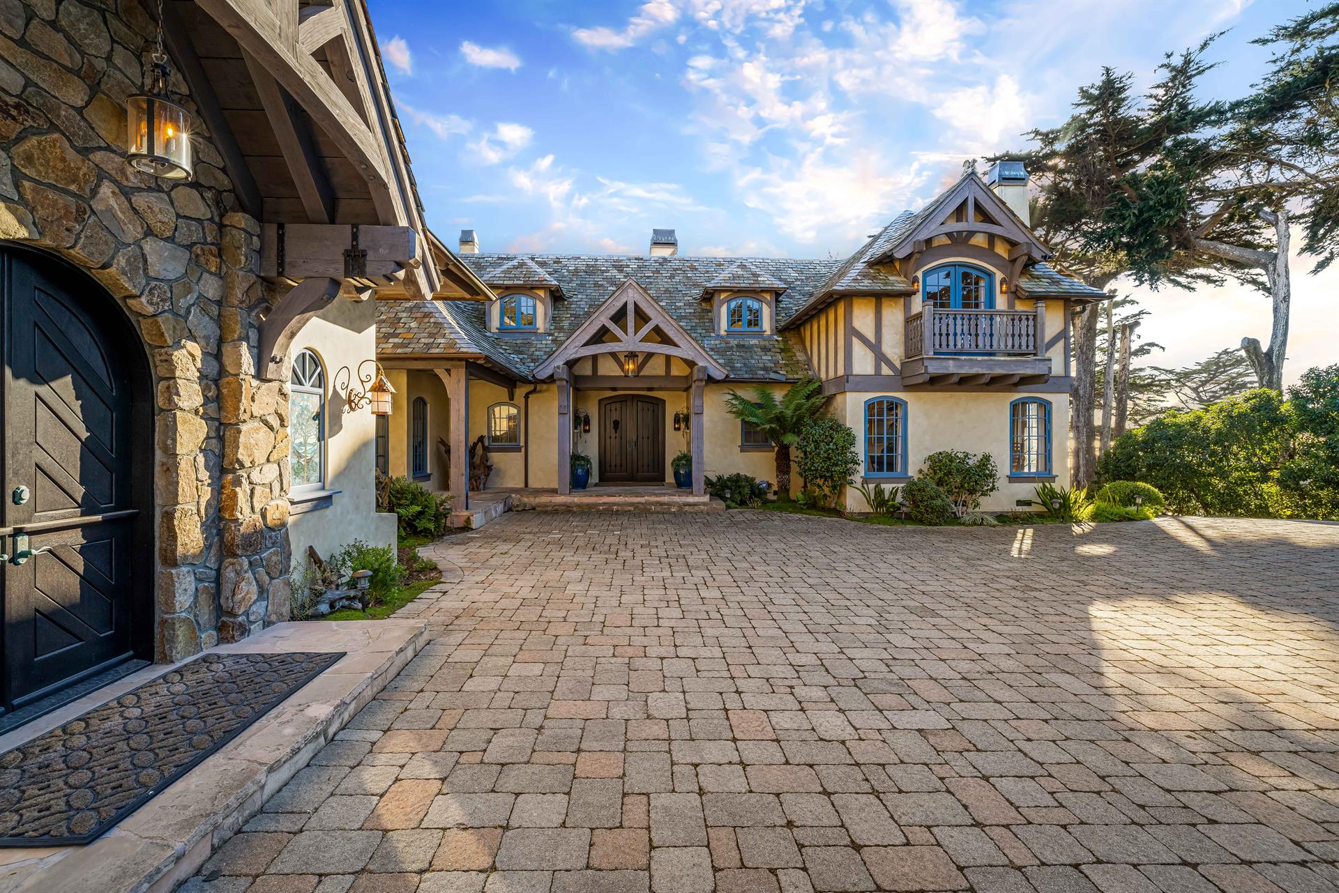 Separate Entries Into Each Wing of the Home