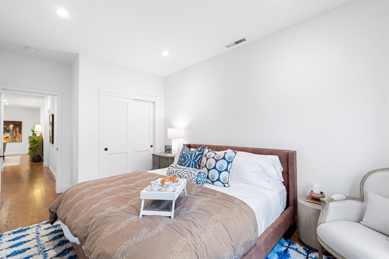 Bedroom 2  King Bed, TV and En Suite Bath with a Shower