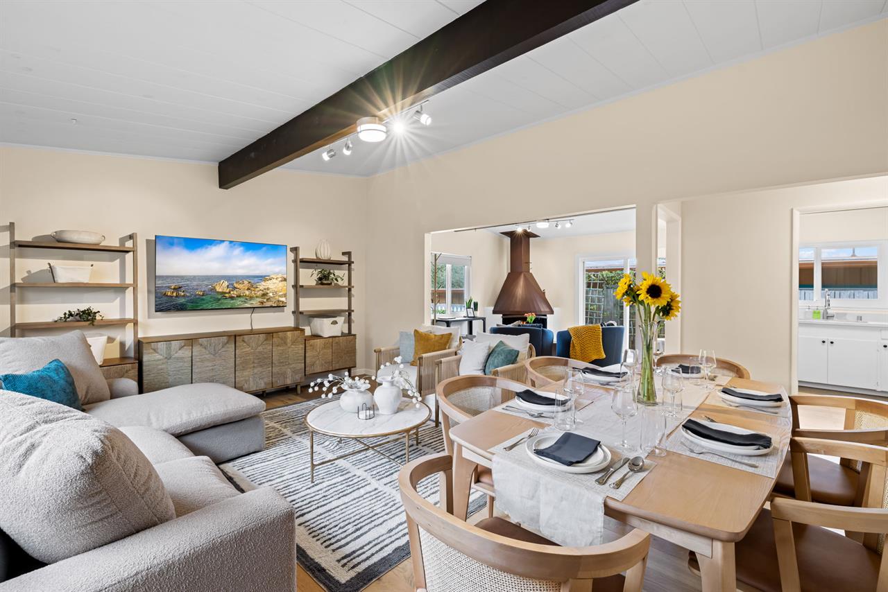 Living Room and Dining Area