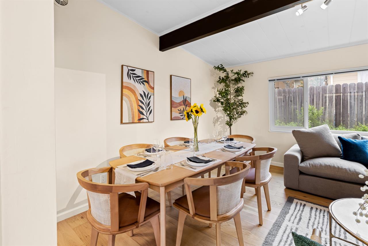 Living Room  Dining Area Next to the Kitchen