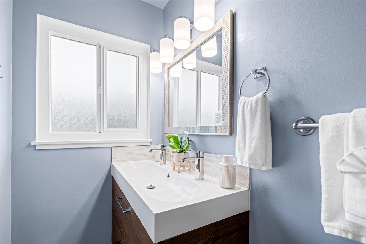 Hall Bathroom has a Shower