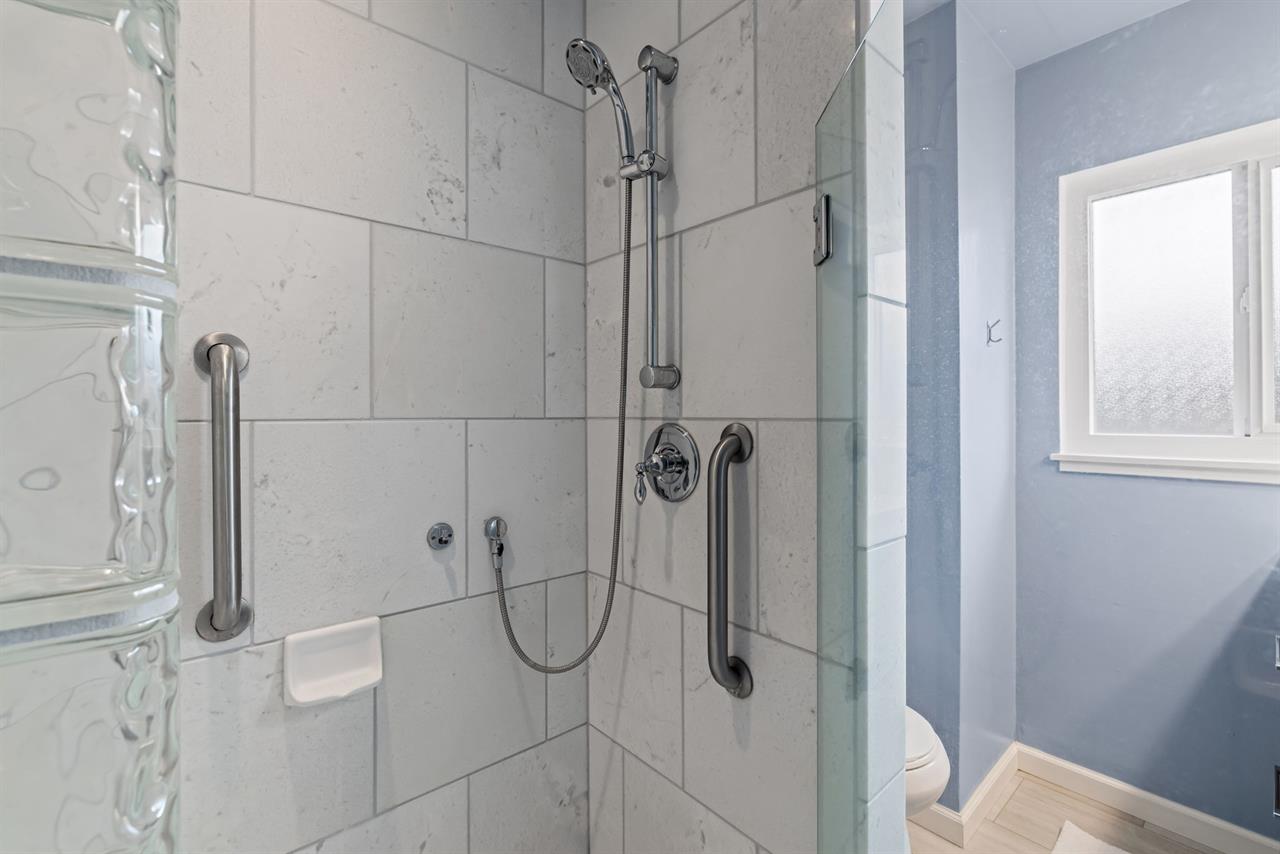 Hall Bathroom has a Shower