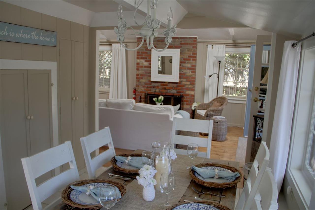 Beautiful Cottage Dining that can Expand to Sit Eight