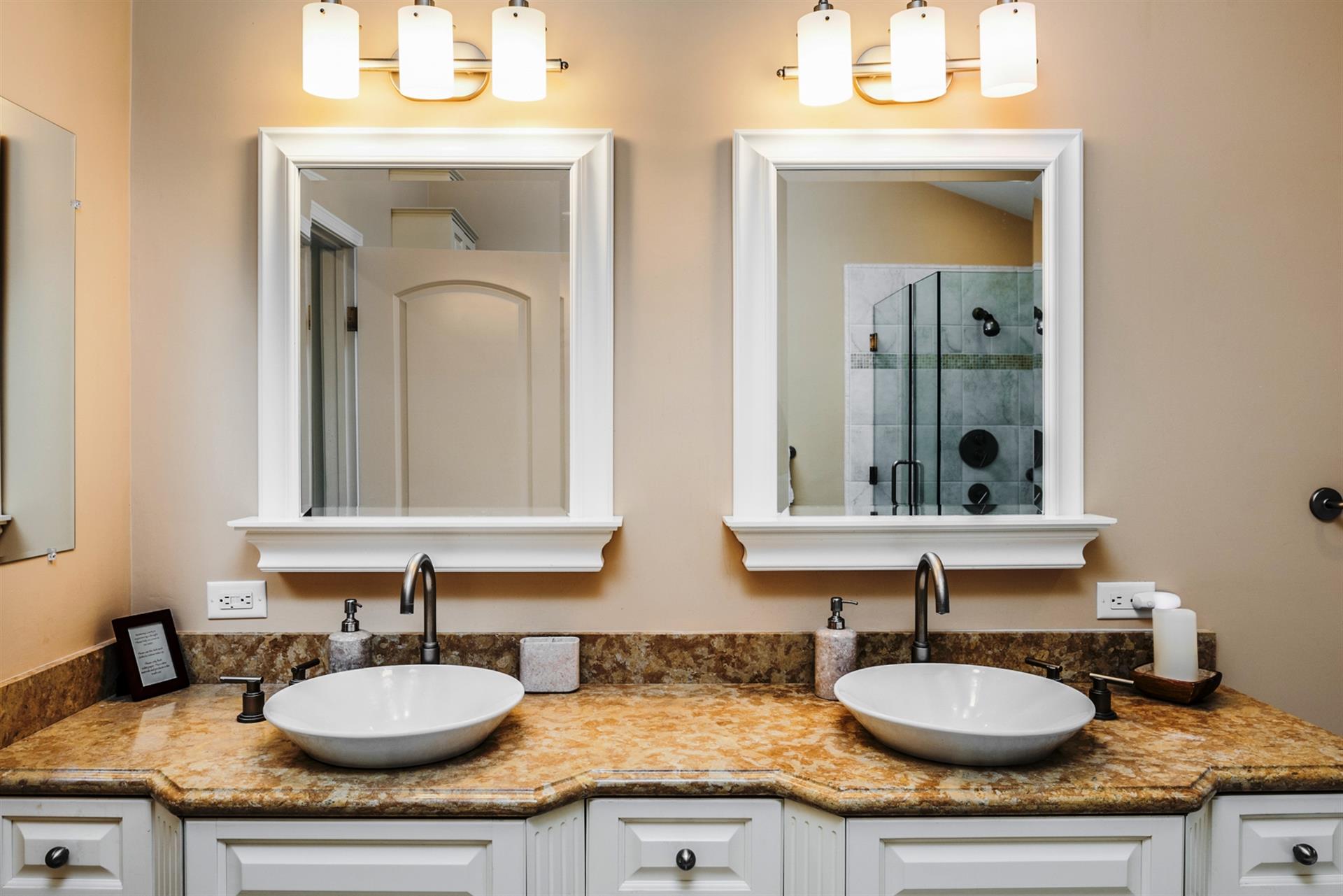 En Suite Bath with Shower and Separate Tub
