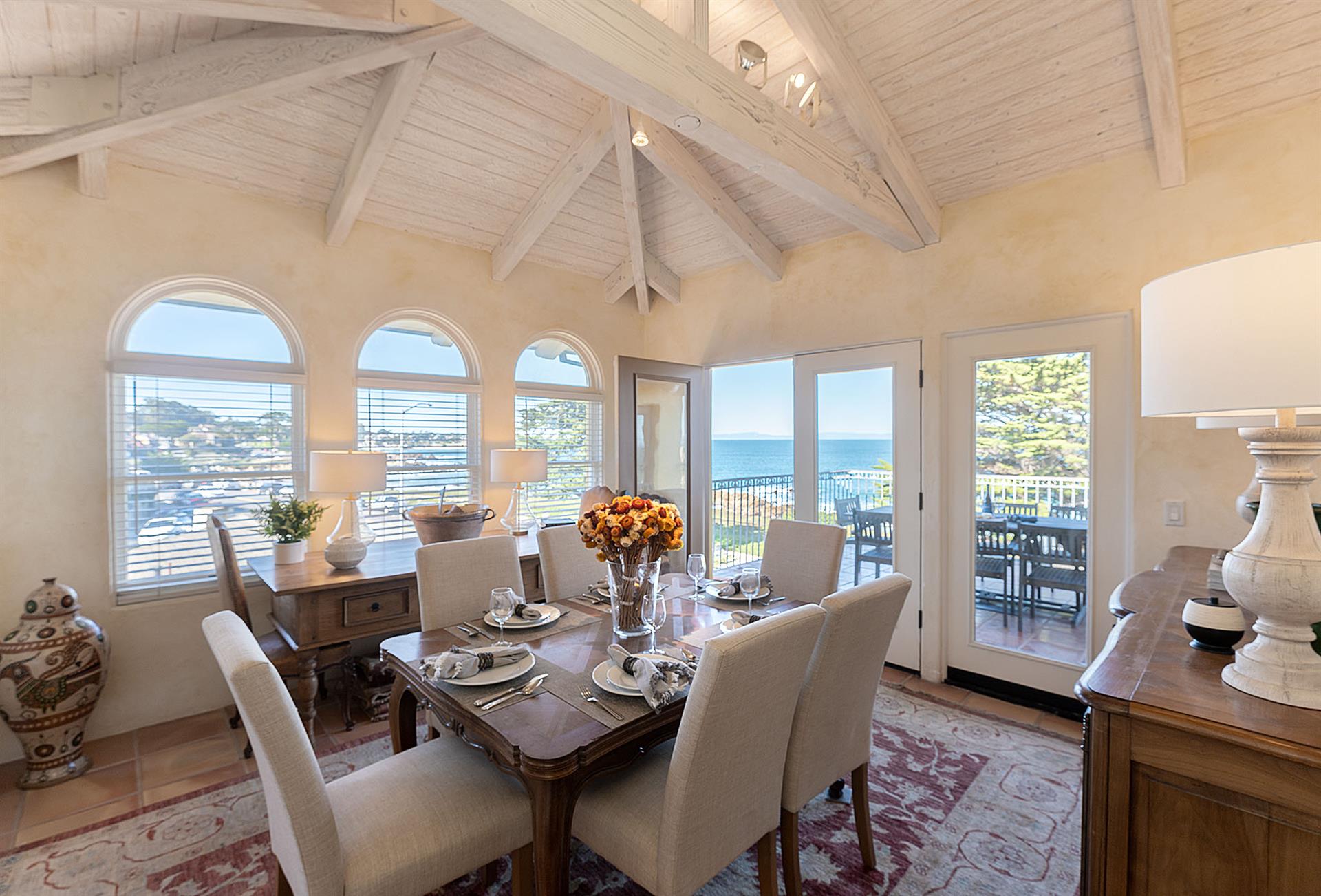 Dining Area with an Ocean View